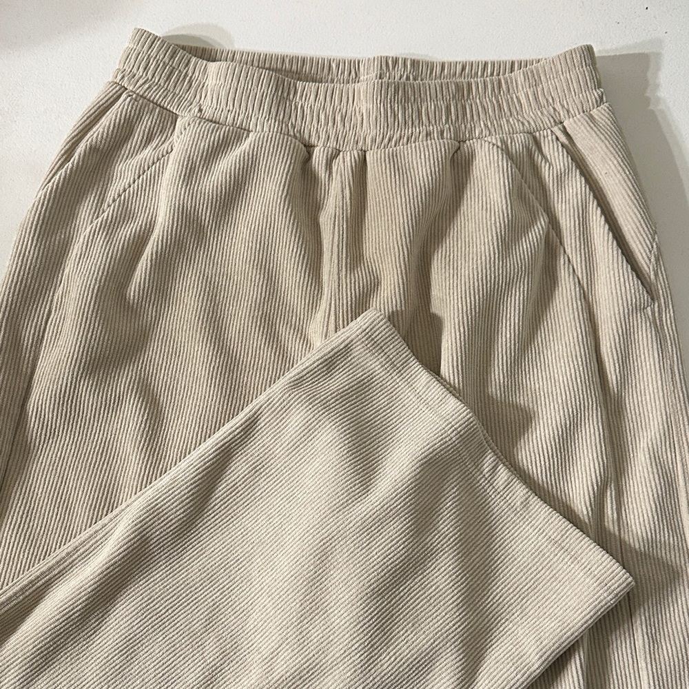 HALARA Women's Cream Wide Leg Pants